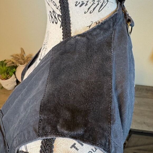 Vintage Lauren Ralph Lauren Field Vest Women’s black Canvas Utility Sz S Pockets - Picture 6 of 12